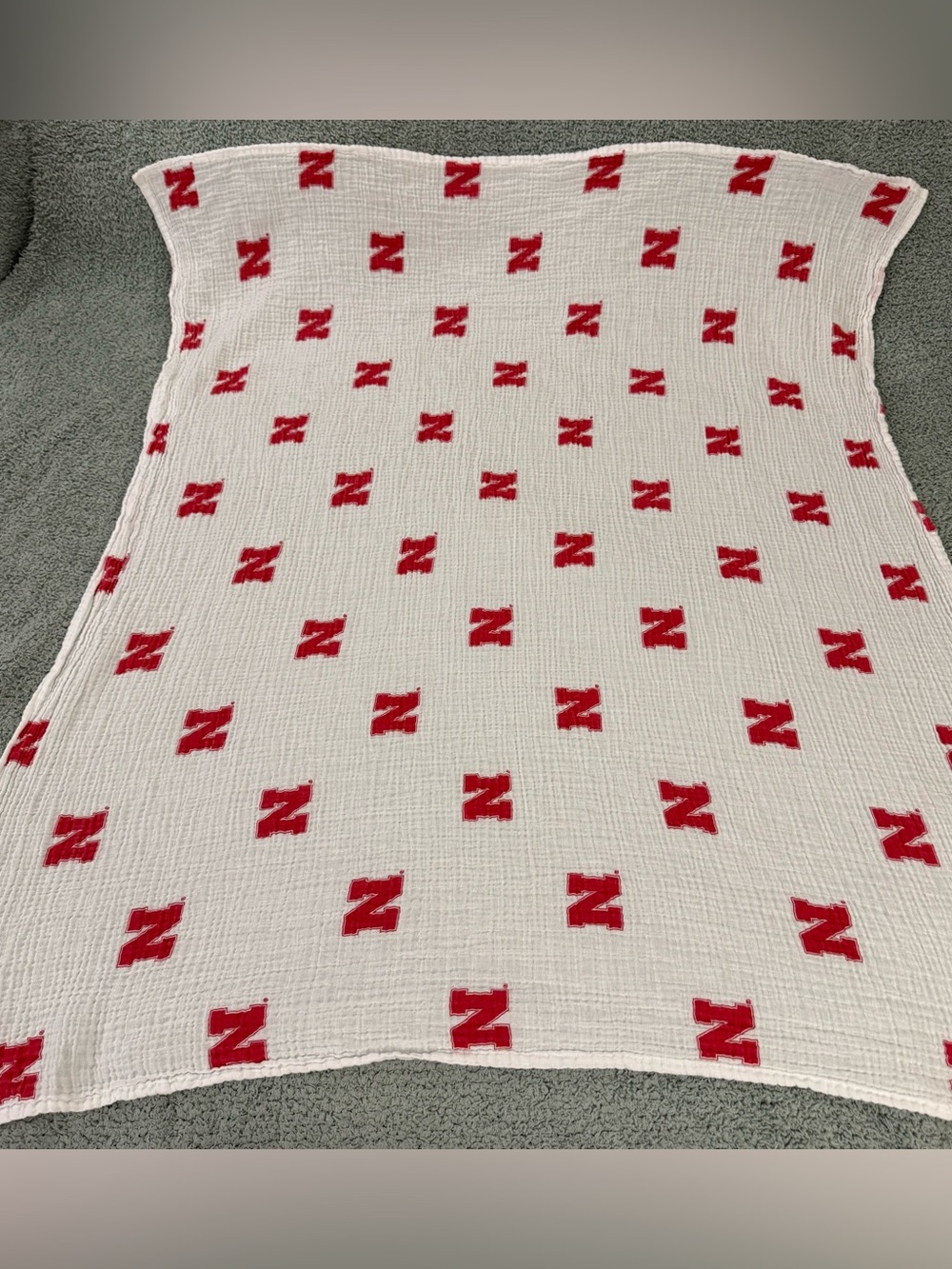 Three Little Anchors University Of Nebraska 47” X 47” Baby Swaddle Blanket